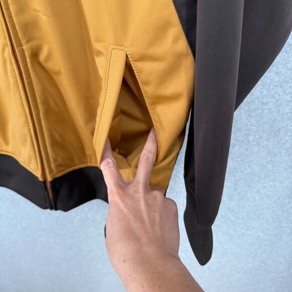 Timberland Mens VTG Y2K Full Zip Track Jacket Size M Brown Relaxed Fit Skate NEW - Picture 5 of 13